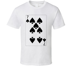 Seven Of Spades Playing Card Group Halloween Costume T Shirt