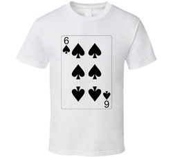 Six Of Spades Playing Card Group Halloween Costume T Shirt