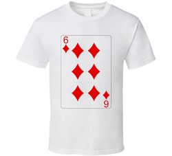 Six Of Diamonds Playing Card Group Halloween Costume T Shirt