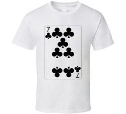 Seven Of Clubs Playing Card Group Halloween Costume T Shirt