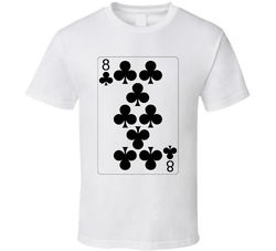 Eight Of Clubs Playing Card Group Halloween Costume T Shirt