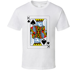 King Of Spades Playing Card Group Halloween Costume T Shirt