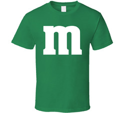 M & M's Green Group Halloween Costume Funny T Shirt