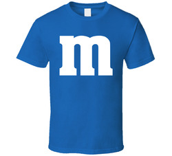 M & M's Blue Group Halloween Costume Funny T Shirt