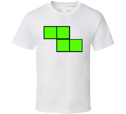 Tetris Blocks Z Shape Group Halloween Costume T Shirt