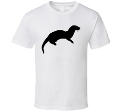Otter Silhouette Animal Kingdom Group Halloween Costume T Shirt