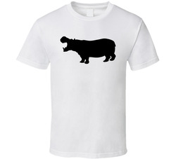 Hippopotamus Silhouette Animal Kingdom Group Halloween Costume T Shirt