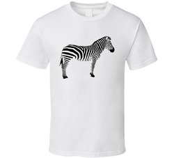 Zebra Silhouette Animal Kingdom Group Halloween Costume T Shirt