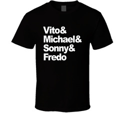 Vito & Michael & Sonny & Fredo The Godfather Movies Fan T 