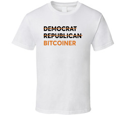 Democrat Republican Bitcoin T Shirt