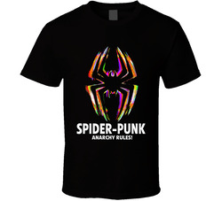 Spider-punk Anarchy Rules Across The Spider-verse Group Halloween Cost