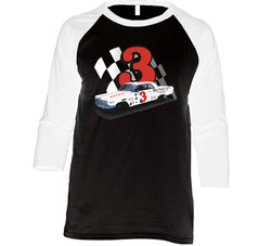 Junior Johnson Legendary Race Car Driver Fan Raglan Raglan 3/4 Sleeve