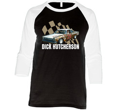 Dick Hutcherson Champion Race Car Driver Fan Raglan Raglan 3/4 Sleeve