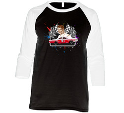 Tiny Lund Champion Race Car Driver Fan Raglan Raglan 3/4 Sleeve