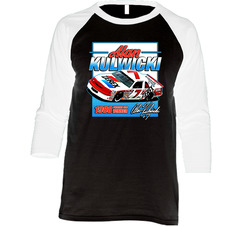 Alan Kulwicki Champion Race Car Driver Fan Raglan Raglan 3/4 Sleeve