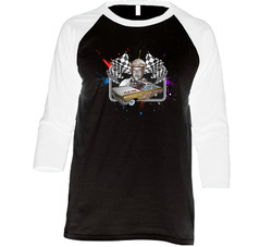 Rex White Champion Race Car Driver Fan Raglan Raglan 3/4 Sleeve