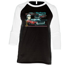 Joe Weatherly 2x Champion Race Car Driver Fan Retro Raglan Raglan 3/4 