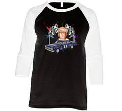 Ned Jarrett 2x Champion Race Car Driver Fan Raglan Raglan 3/4 Sleeve