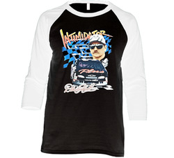 Dale Earnhardt The Intimidator 7x Champion Race Car Driver Fan Raglan 