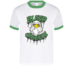 Bleed Green Sports Fan T Shirt