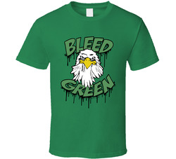 Bleed Green Fan T Shirt