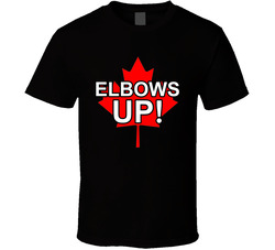 Elbows Up Canadian Solidarity Maple Leaf T Shirt