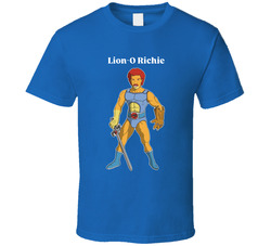 Lion-o-richie Thundercats Lionel Richie Mashup Parody T Shirt