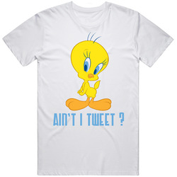 Tweety Bird Cartoon Cute Merch Classic Cotton T Shirt