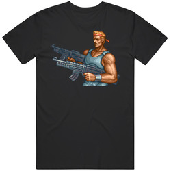Contra Video Game Retro Merch Classic Cotton T Shirt Contra Video Game Retro Merch Classic Cotton T Shirt