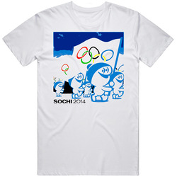 Russia Winter Olympics 2014 Merch Classic Cotton T Shirt