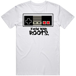 Retro Video Game Know Your Roots Merch Classic Cotton T Shirt