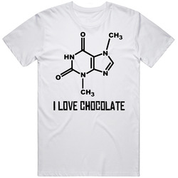 I Love Chocolate Molecule Funny Merch Classic Cotton T Shirt