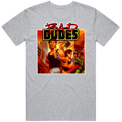 Bad Dudes Retro Video Game Merch Classic Cotton T Shirt Bad Dudes Retro Video Game Merch Classic Cotton T Shirt
