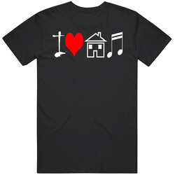 I Love House Music Funny Cool Joke Merch Classic Cotton T Shirt