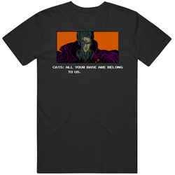 All Your Base Belong To Us Funny Internet Merch Classic Cotton T Shirt