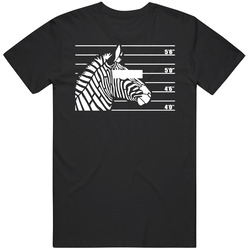 Arrested Zebra Funny Merch Classic Cotton T Shirt