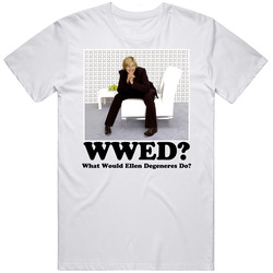 Ellen Degeneres What Would She Do Merch Classic Cotton T Shirt