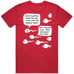 Swallowing Pregnant Funny Merch Classic Cotton T Shirt