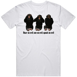 Three-wise-monkeys-hear No Speak No See No Evil Merch Classic Cotton T Shirt
