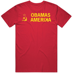 Obama's Amerika America Parody Communist Merch Classic Cotton T Shirt