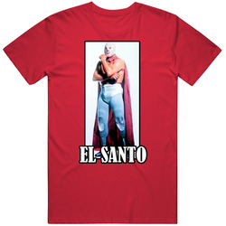 El Santo Saint Cult Mexican Luchadore Wrestler Merch Classic Cotton T Shirt