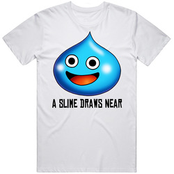 Dragon Quest Slime Game - White Merch Classic Cotton T Shirt Dragon Quest Slime Game - White Merch Classic Cotton T Shirt