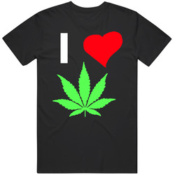 I Love Weed Merch Classic Cotton T Shirt