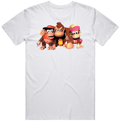 Donkey Kong Country Diddy Video Game Family Merch Classic Cotton T Shirt