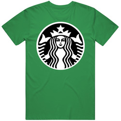 Starbucks Muscline Logo Mascot Merch Classic Cotton T Shirt