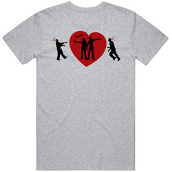 Love Zombie Killing Funny Merch Classic Cotton T Shirt