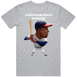 Henry Hammerin' Hank Aaron Milwaukee Atlanta Merch Classic Cotton T Shirt