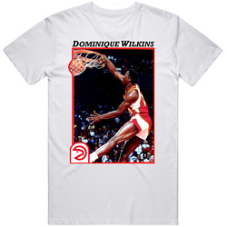 Dominique Wilkins Classic Basketball Card Merch Classic Cotton T Shirt
