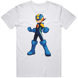 Megaman Nt Warrior Anime Merch Classic Cotton T Shirt