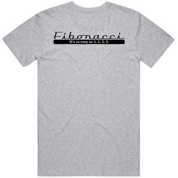 Fibonacci Its As Easy As 1 1 2 3 Merch Classic Cotton T Shirt